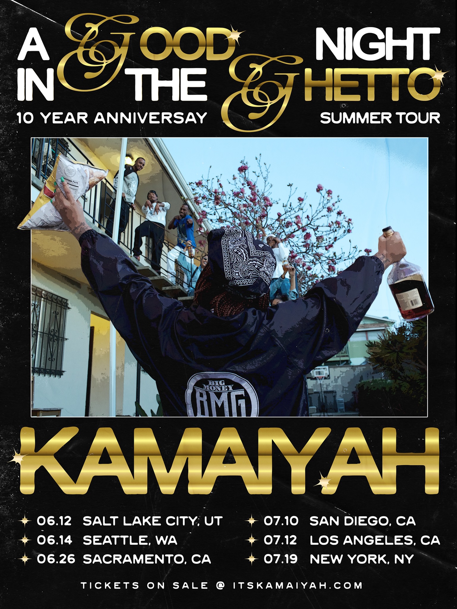 Kamaiyah A Good Night in the Ghetto 10 Year Anniversary Tour Poster 2026
